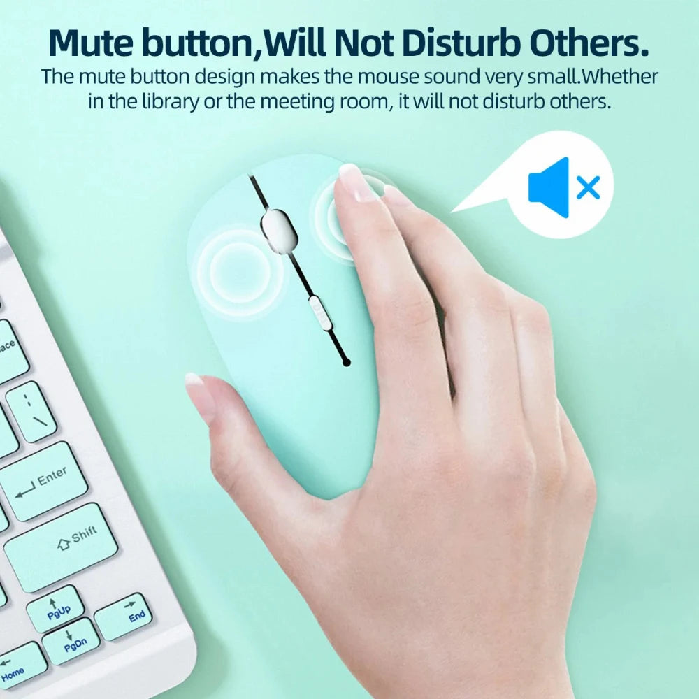 Wireless Bluetooth Mouse for Ipad Samsung Huawei Lenovo Tablet Android Windows Tablet Battery Mouse for Laptop Notebook Computer