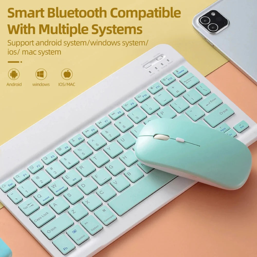 Wireless Bluetooth Mouse for Ipad Samsung Huawei Lenovo Tablet Android Windows Tablet Battery Mouse for Laptop Notebook Computer