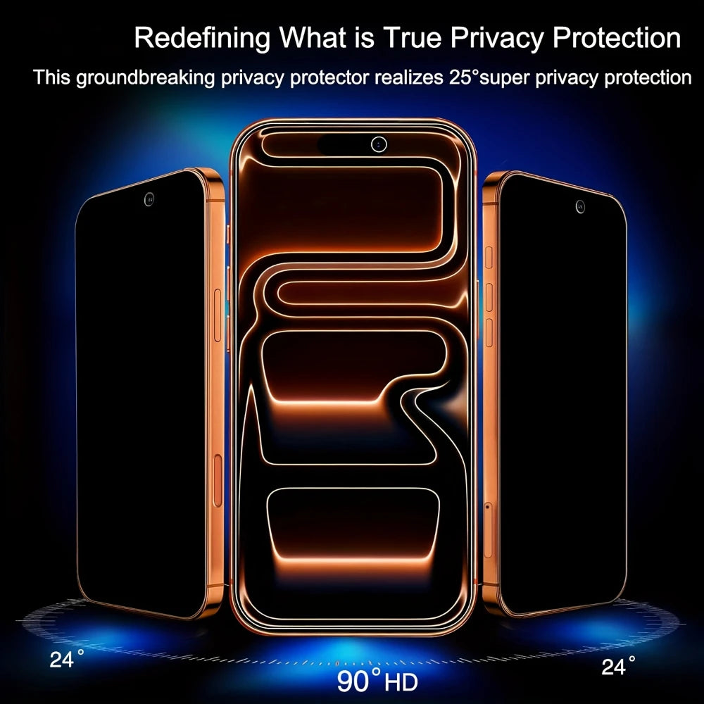 Privacy Screen Protector for Iphone 17 Pro Max Anti-Spy Glass for Iphone 16 15 14 13 12 11 Pro Max Privacy Film Iphone 17