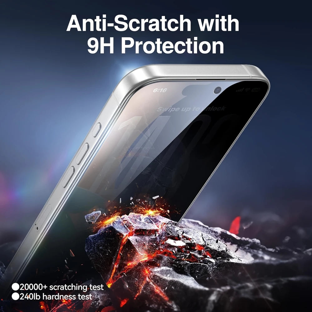 Privacy Screen Protector for Iphone 17 Pro Max Anti-Spy Glass for Iphone 16 15 14 13 12 11 Pro Max Privacy Film Iphone 17