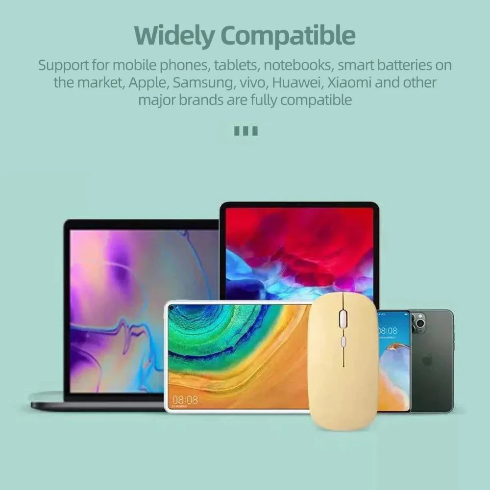 Wireless Bluetooth Mouse for Ipad Samsung Huawei Lenovo Tablet Android Windows Tablet Battery Mouse for Laptop Notebook Computer